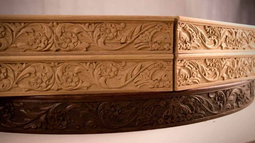 Carving Dining Table Apron