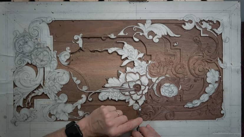 Carving Furniture Panel – Part 3