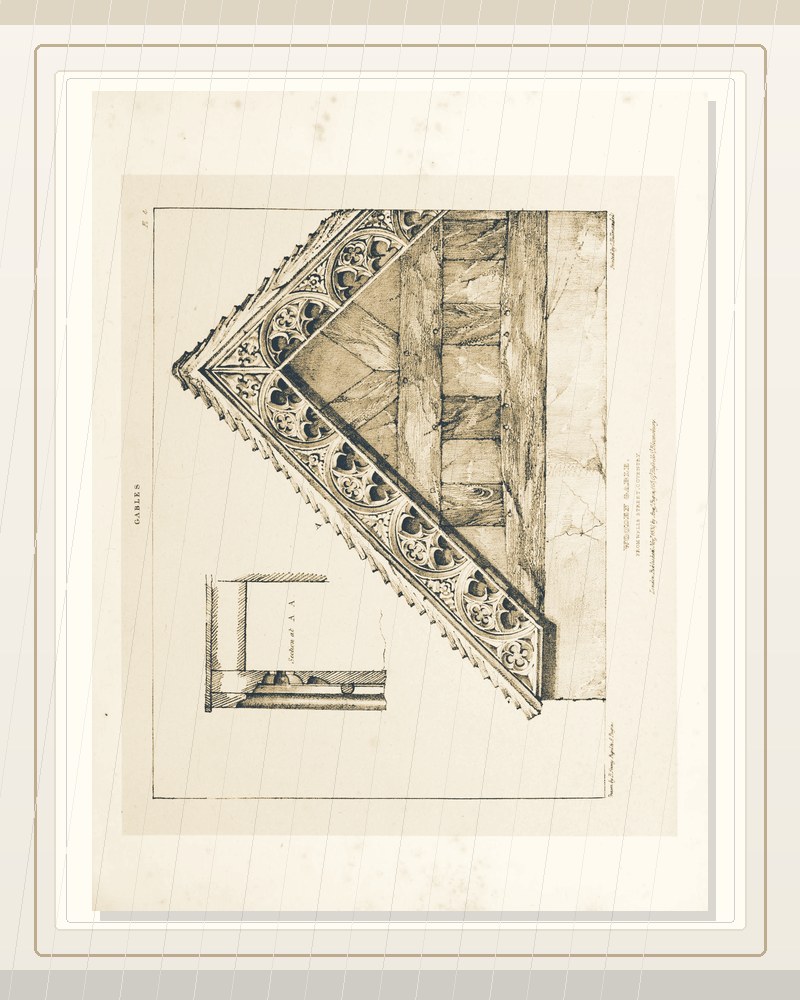 Cover of A series of ornamental timber gables – from existing examples in England and France, of the sixteenth century