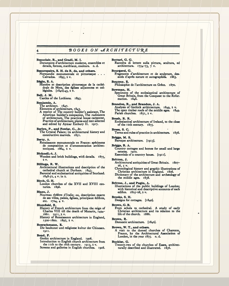 Cover of Decoration and Furniture in the Library of the Peabody Institute