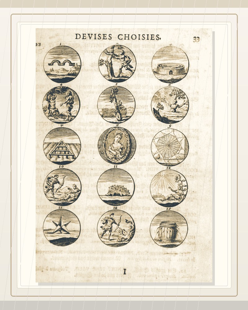 Cover of Devises et emblemes anciennes & modernes, tirees de plus celebres auteurs