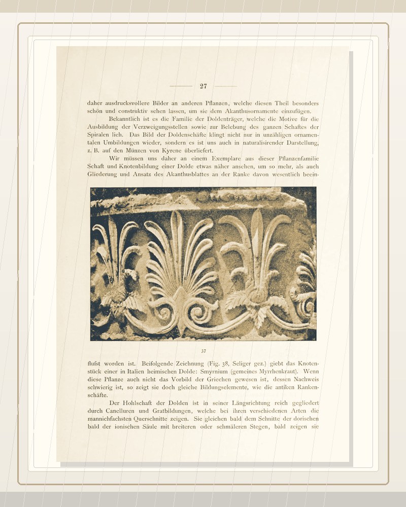 Cover of Die Ursprungsformen des griechischen Akanthusornamentes und ihre naturlichen Vorbilder