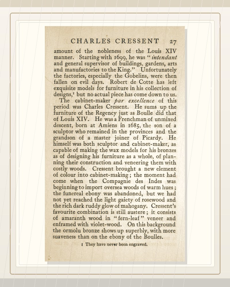 Cover of French furniture under Louis XIV