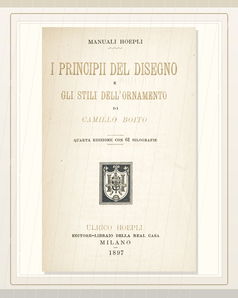 Cover of I principii del disegno e gli stili dell'ornamento