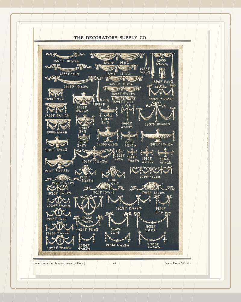 Cover of Illustrated catalogue of period ornaments by The Decorators Supply Co.