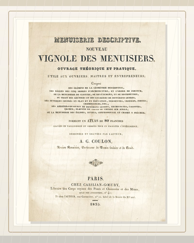 Cover of Menuiserie descriptive