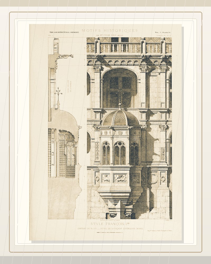 Cover of Motifs historiques d'architecture et de sculpture d'ornament Vol 1