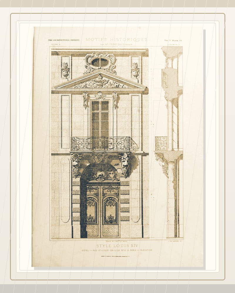 Cover of Motifs historiques d'architecture et de sculpture d'ornament Vol 2