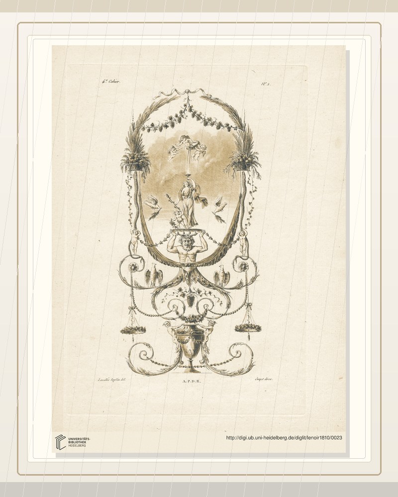Cover of Nouvelle collection d'arabesques, propres à la décoration des appartemens Paris, Straßburg,