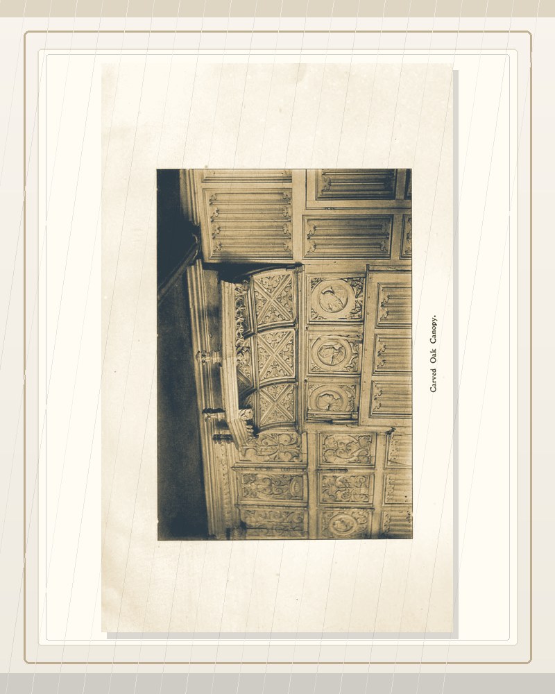 Cover of Oak carving at Ashburton in Tudor days