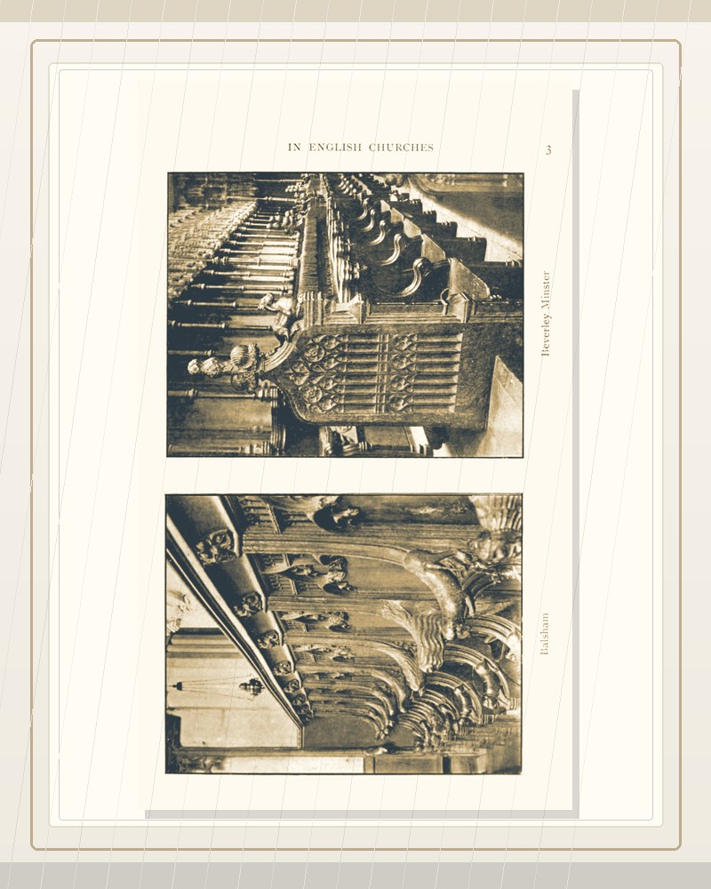Cover of Wood carvings in English churches